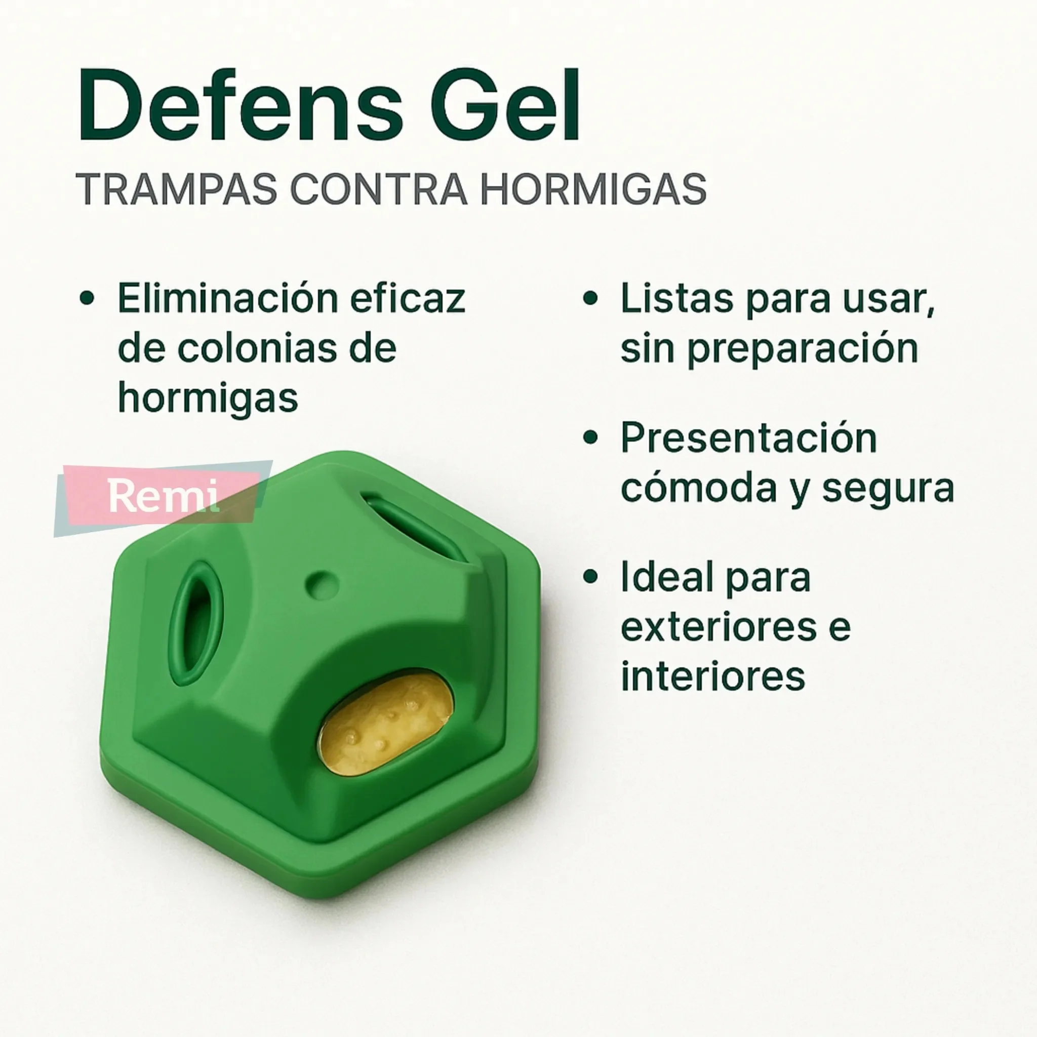 Cebo insecticida en gel para interior y exterior 20 unidades - Defens Gel Trampas Hormigas - Image 5