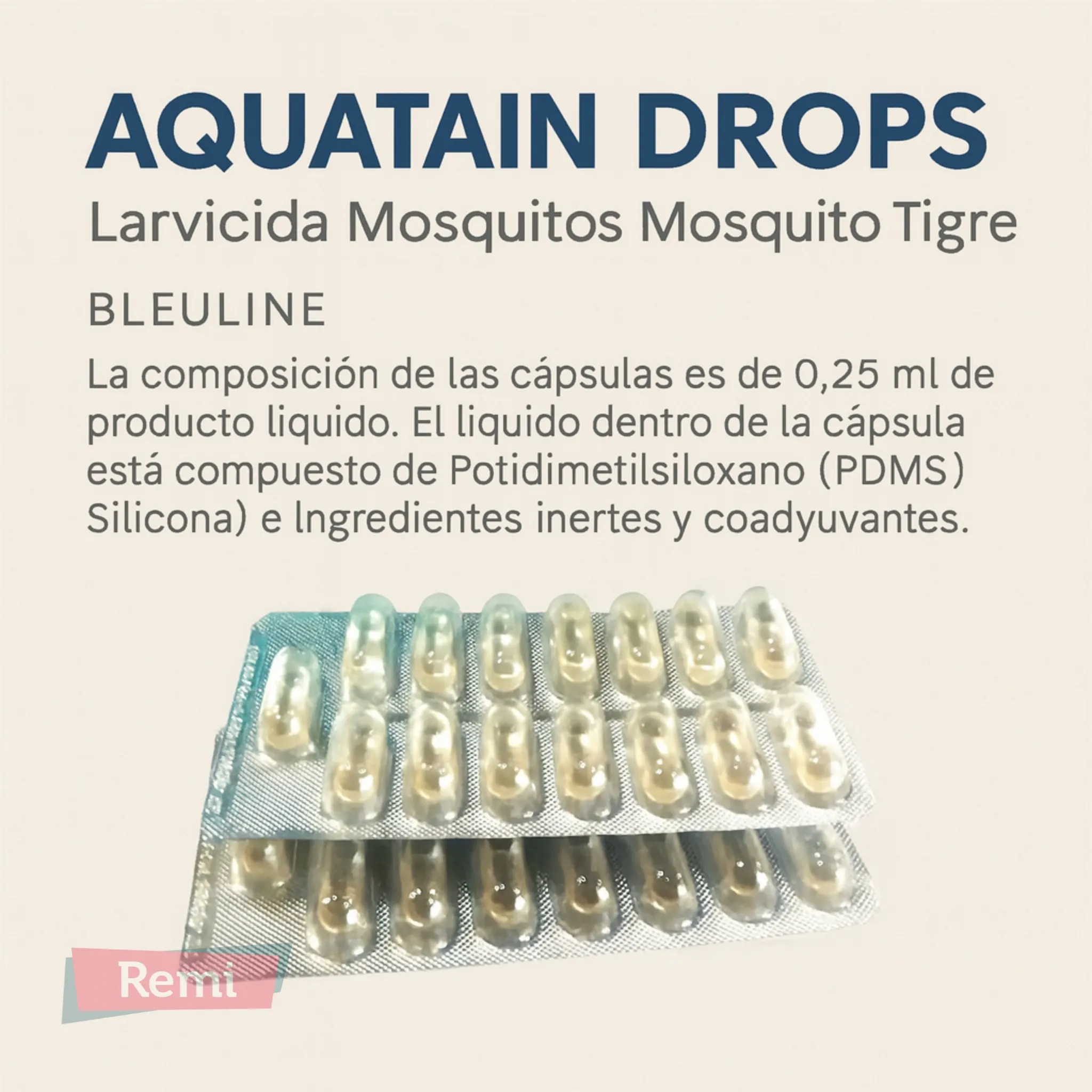 Aquatain Drops Larvicidas Mosquito y Mosquito Tigre - Bleuline - Image 3