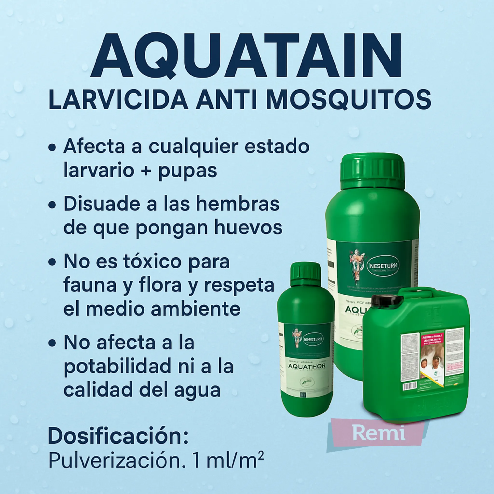 Aquatain Larvicida Anti Mosquitos 1L y 5L - Insecthor - Image 5