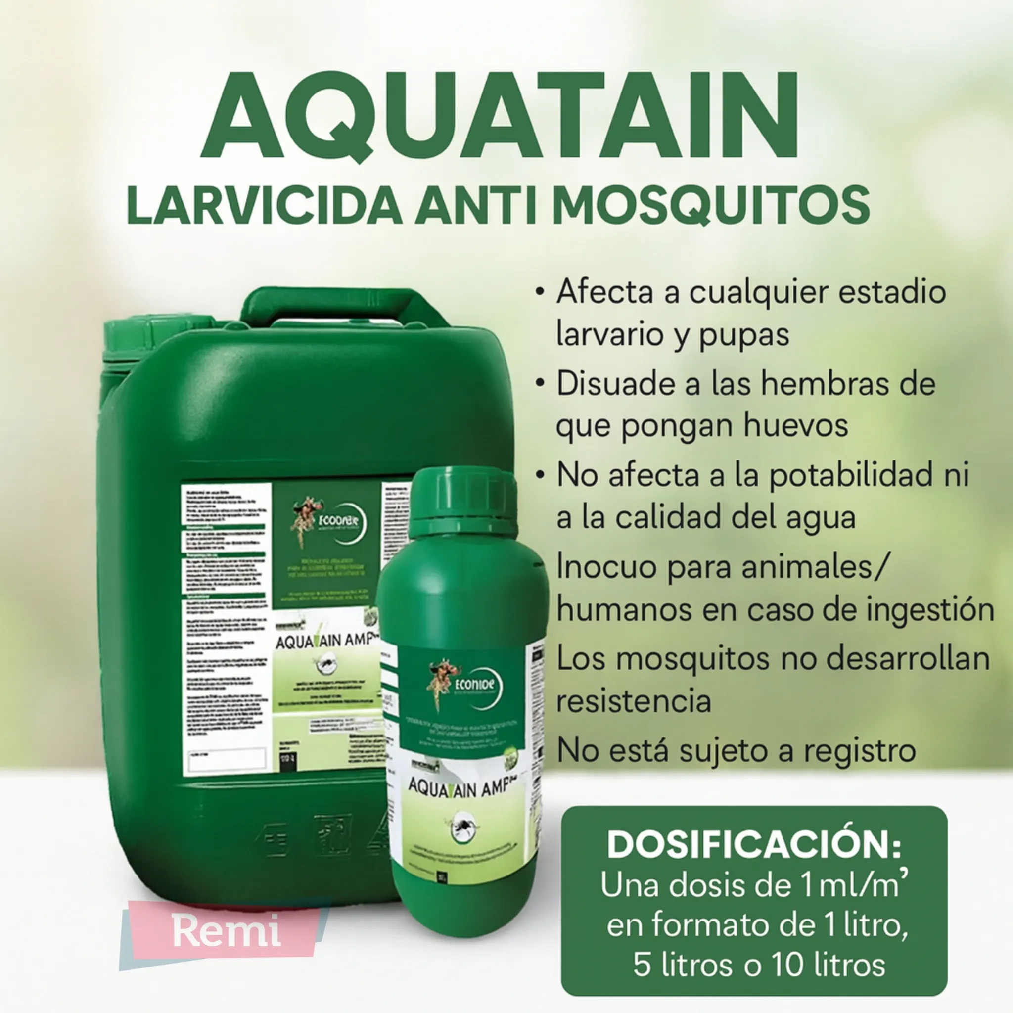 Aquatain Larvicida Anti Mosquitos 1L y 5L - Insecthor - Image 8
