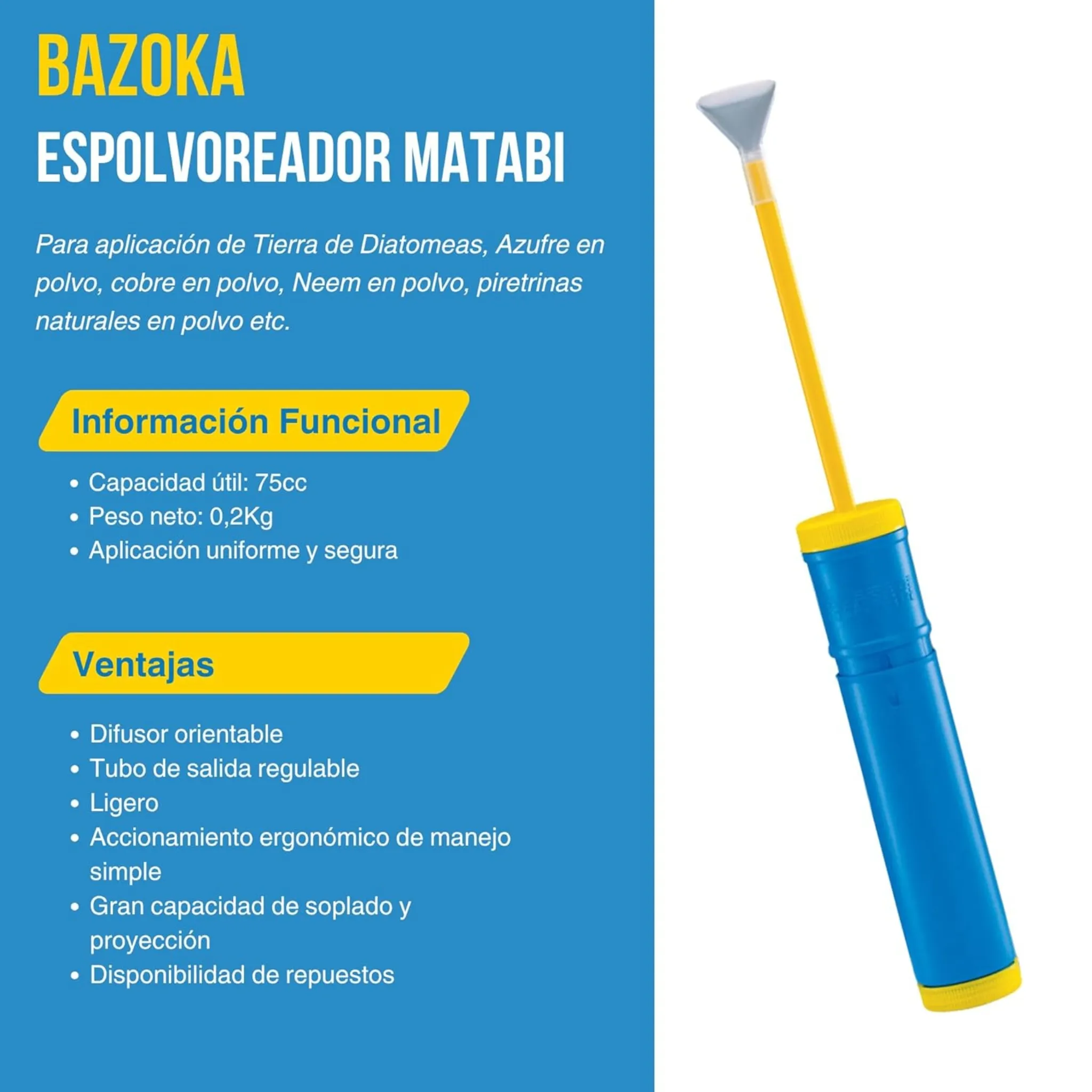 Espolvoreador Bazoca 750 gr - Matabi - Image 5