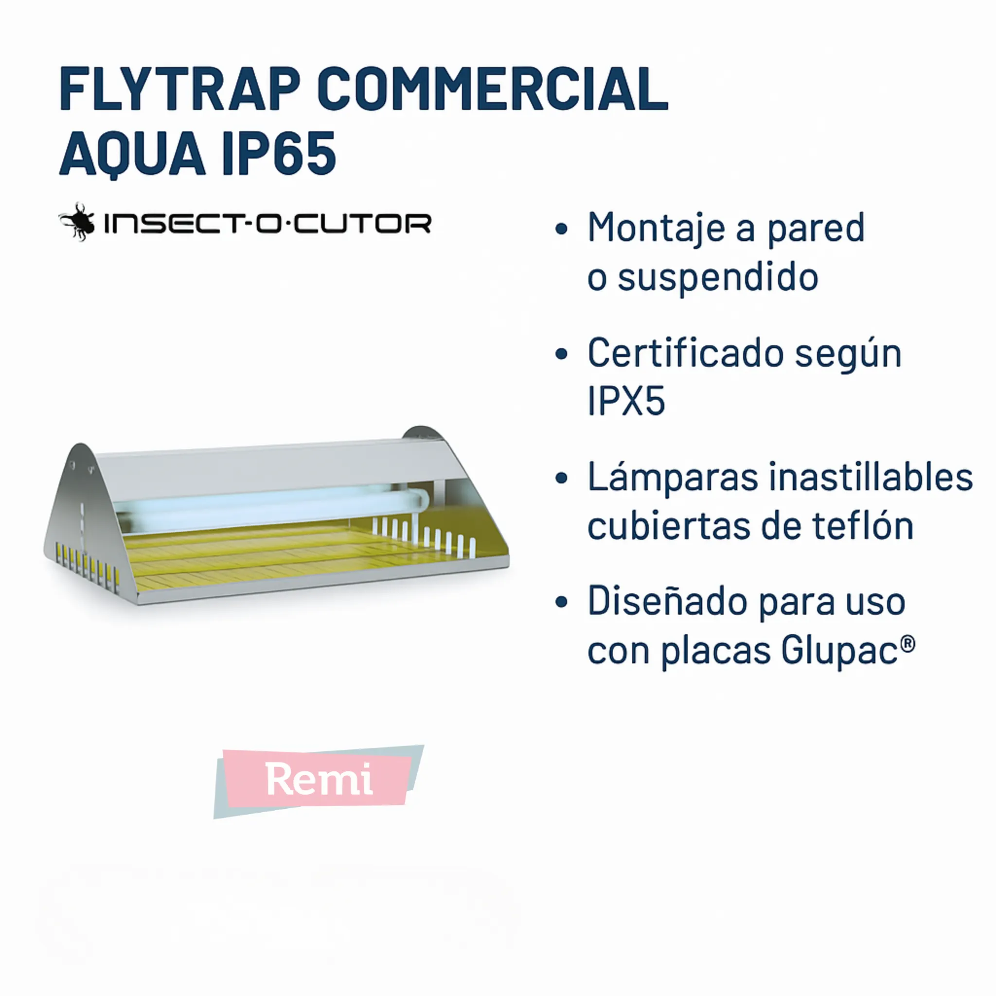Flytrap Commercial Aqua IP65 Moscas y Mosquitos - Insect-O-Cutor - Image 5