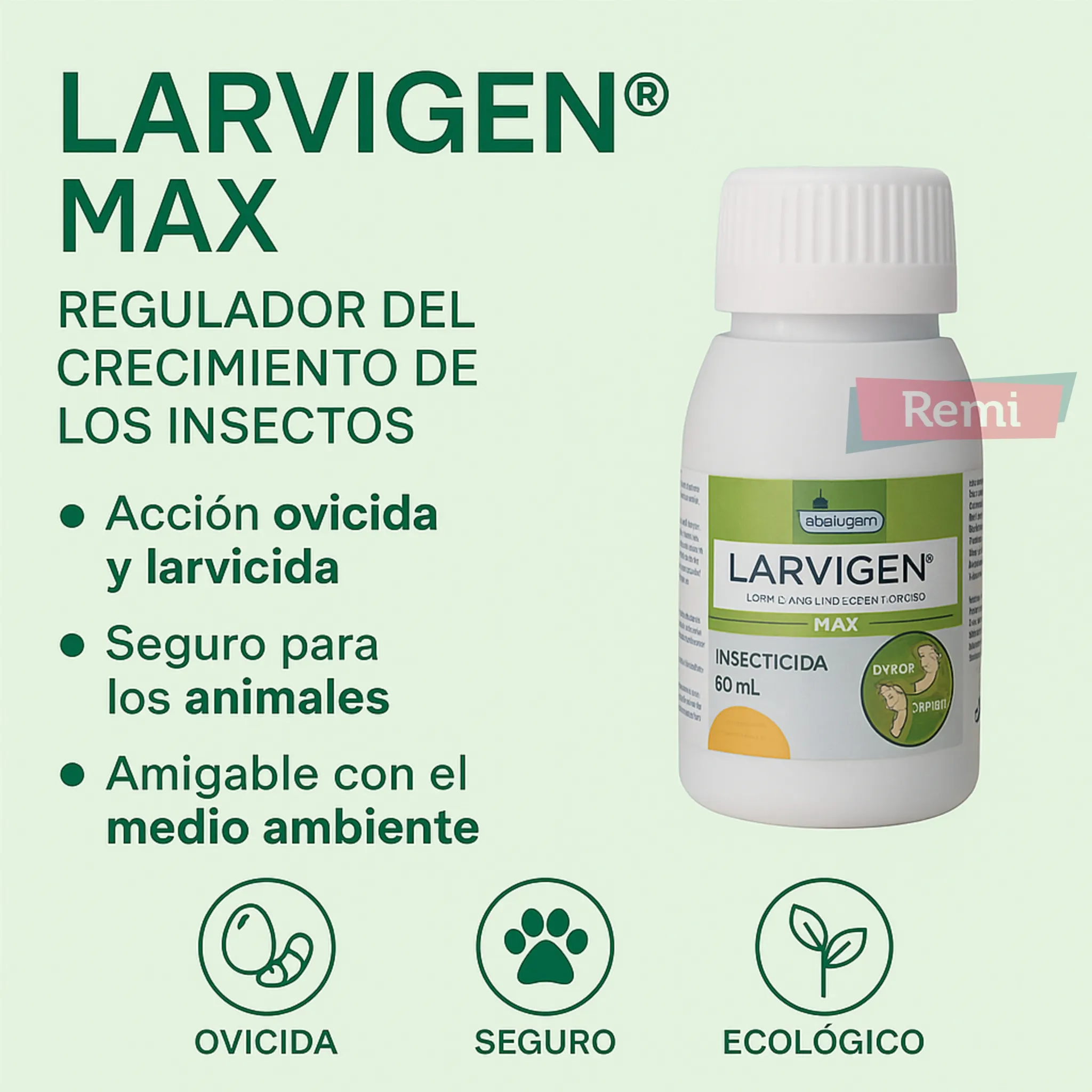 Ovicida y larvicida 60 ml - Larvigen Max SC - Image 6
