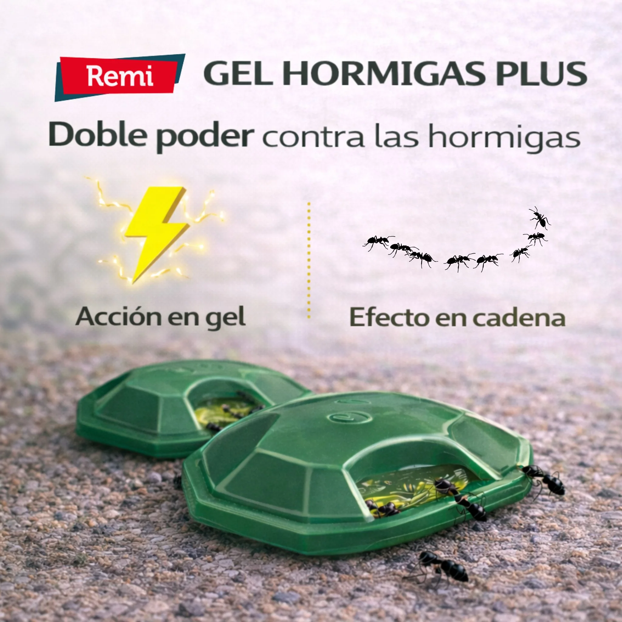 Pack 4 Trampas RMI Gel Hormigas Plus - Remi Hogar - Image 7