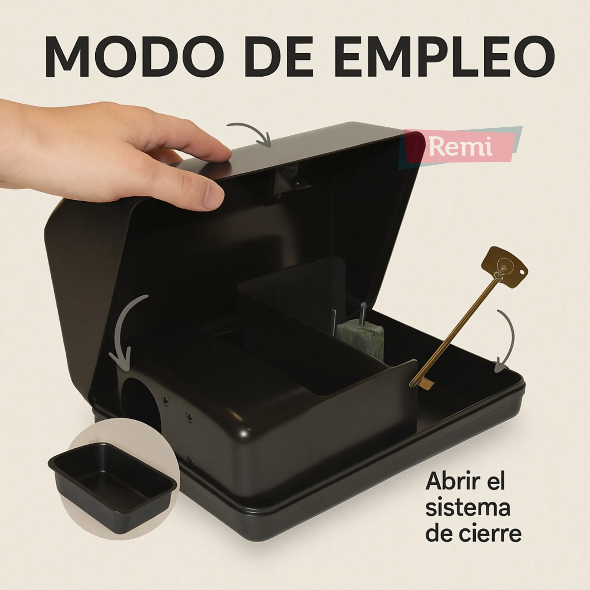 Caja portacebos metálica de alta seguridad para ratas - AF Fortis - Image 6