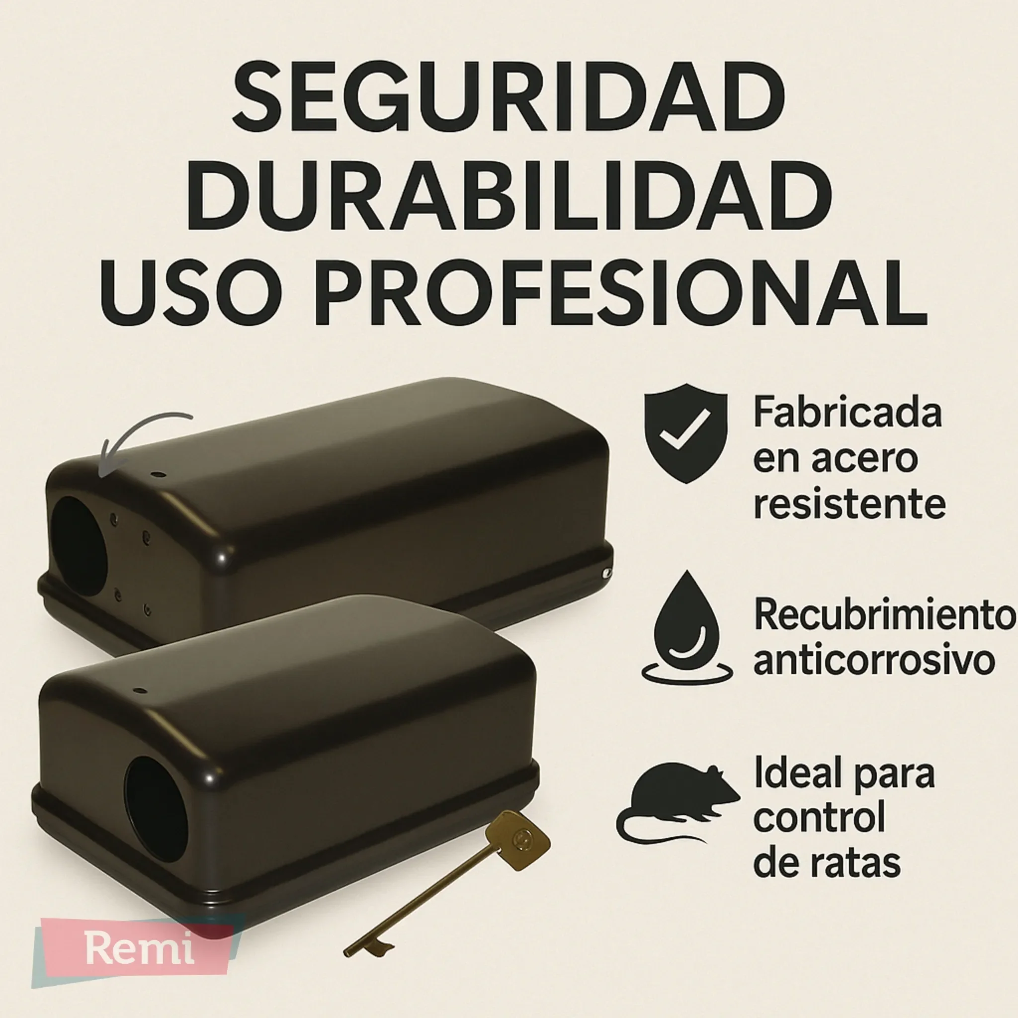 Caja portacebos metálica de alta seguridad para ratas - AF Fortis - Image 7