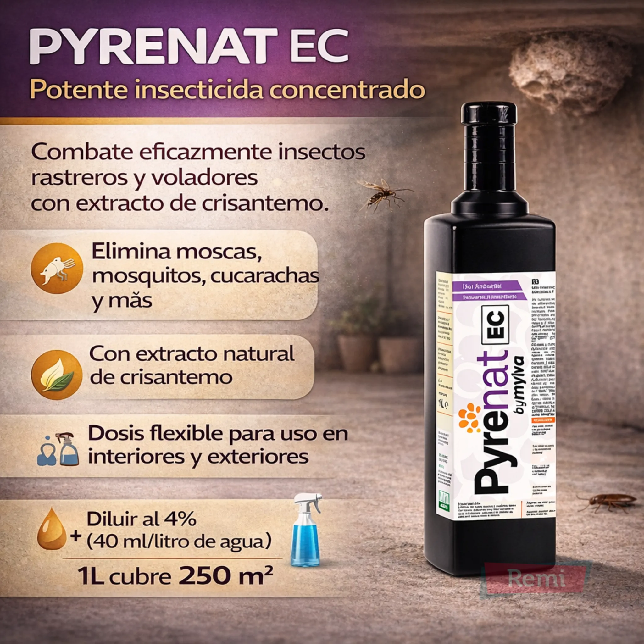 Insecticida concentrado emulsionable - Pyrenat EC - Image 3
