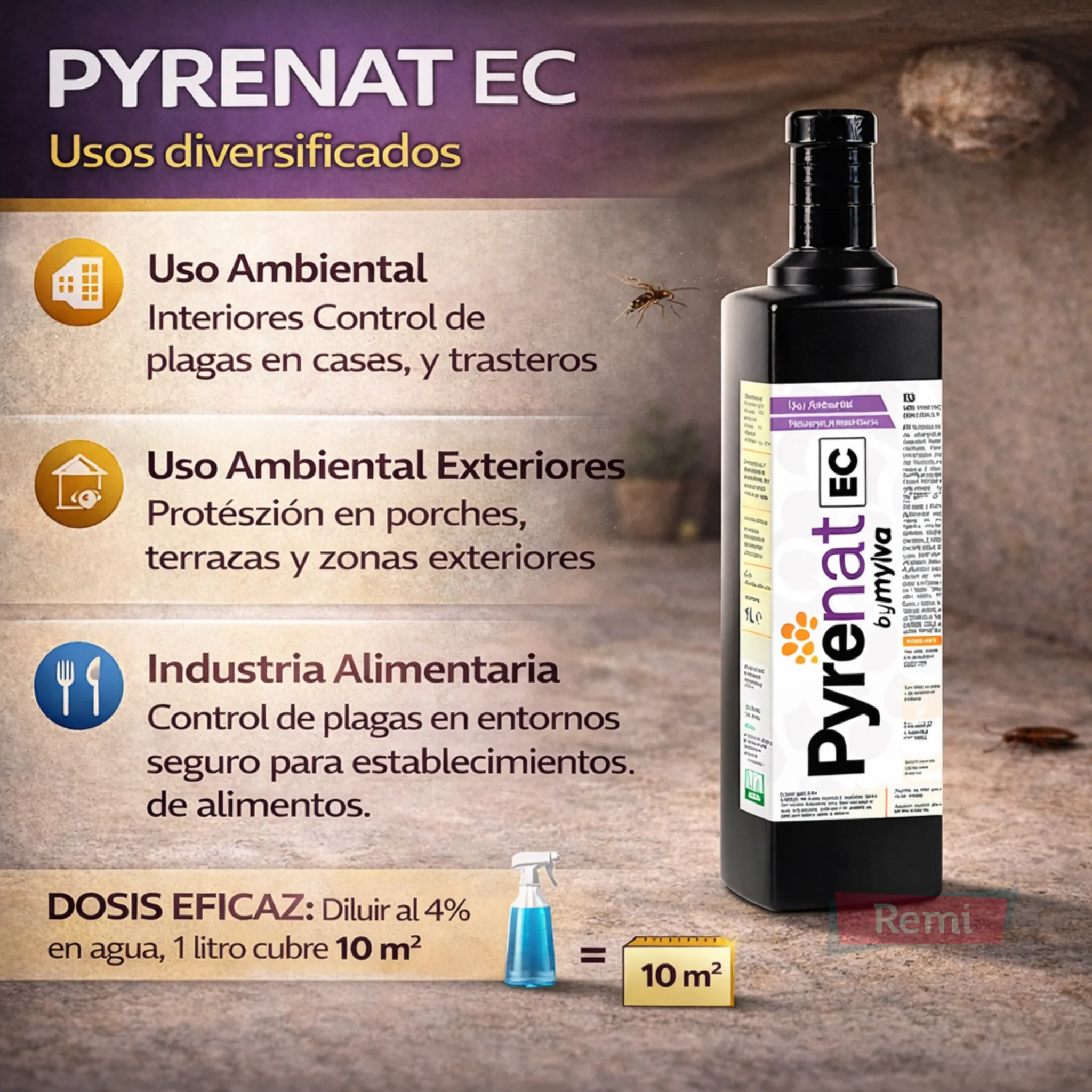 Insecticida concentrado emulsionable - Pyrenat EC - Image 4