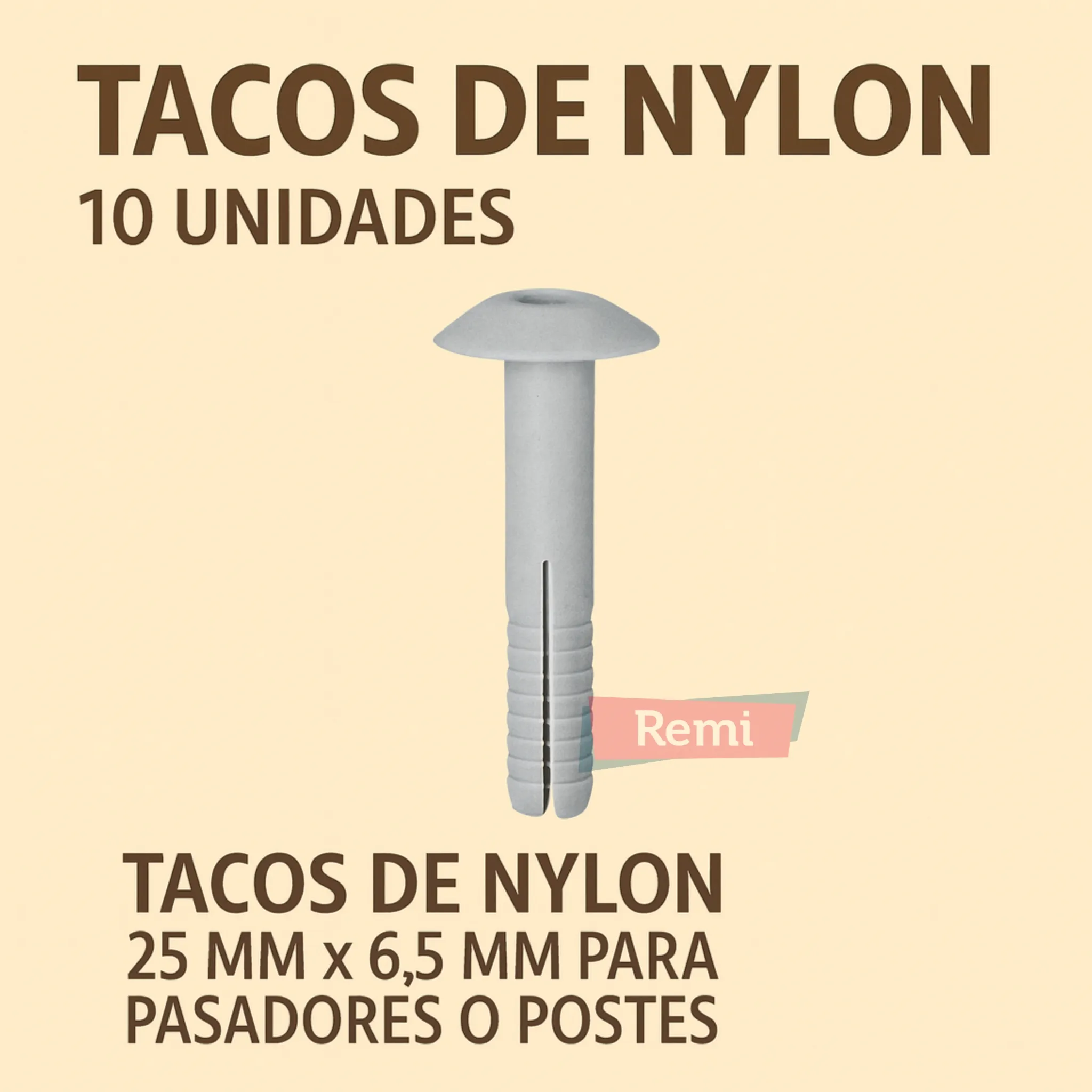 Tacos de Nylon 10 unidades - Remi Hogar - Image 3