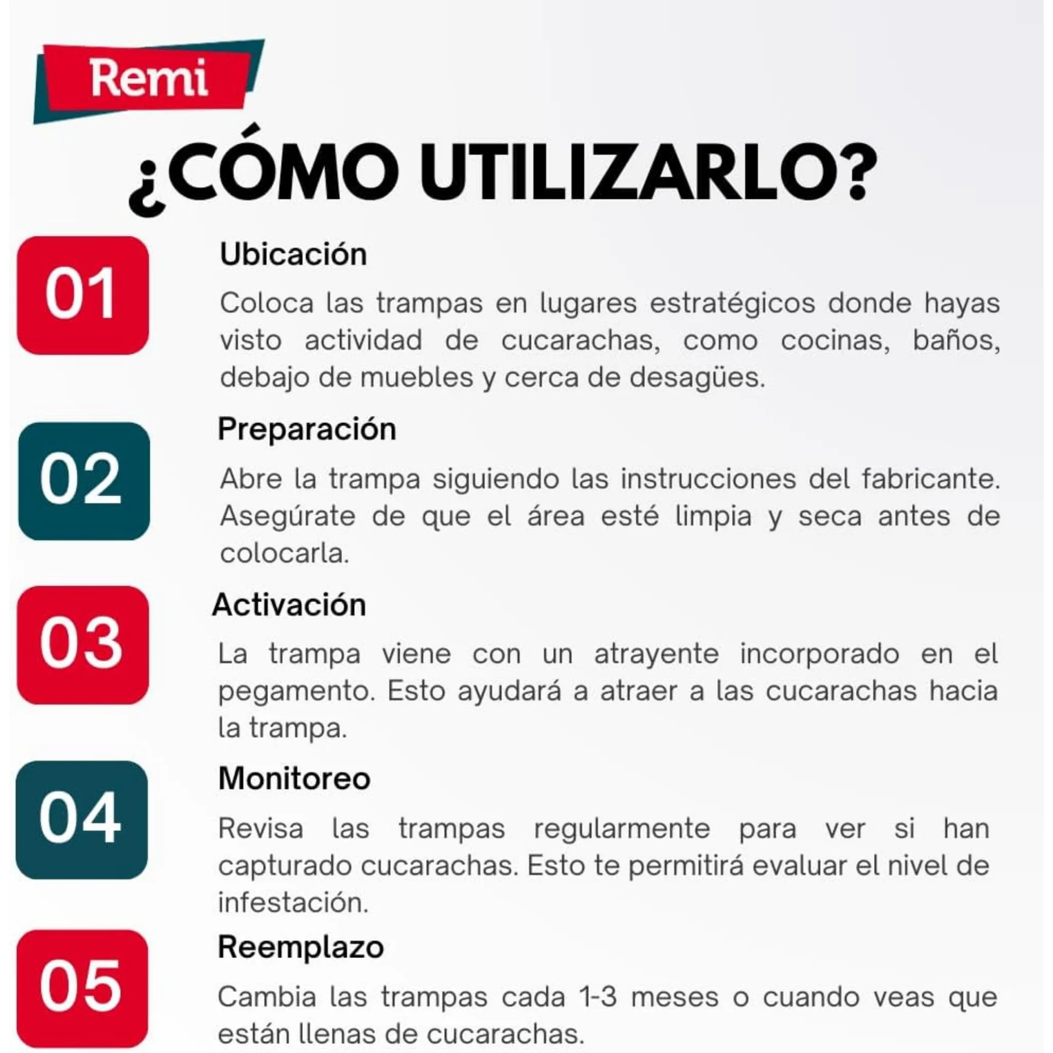 Trampa adhesiva para cucarachas - Image 4