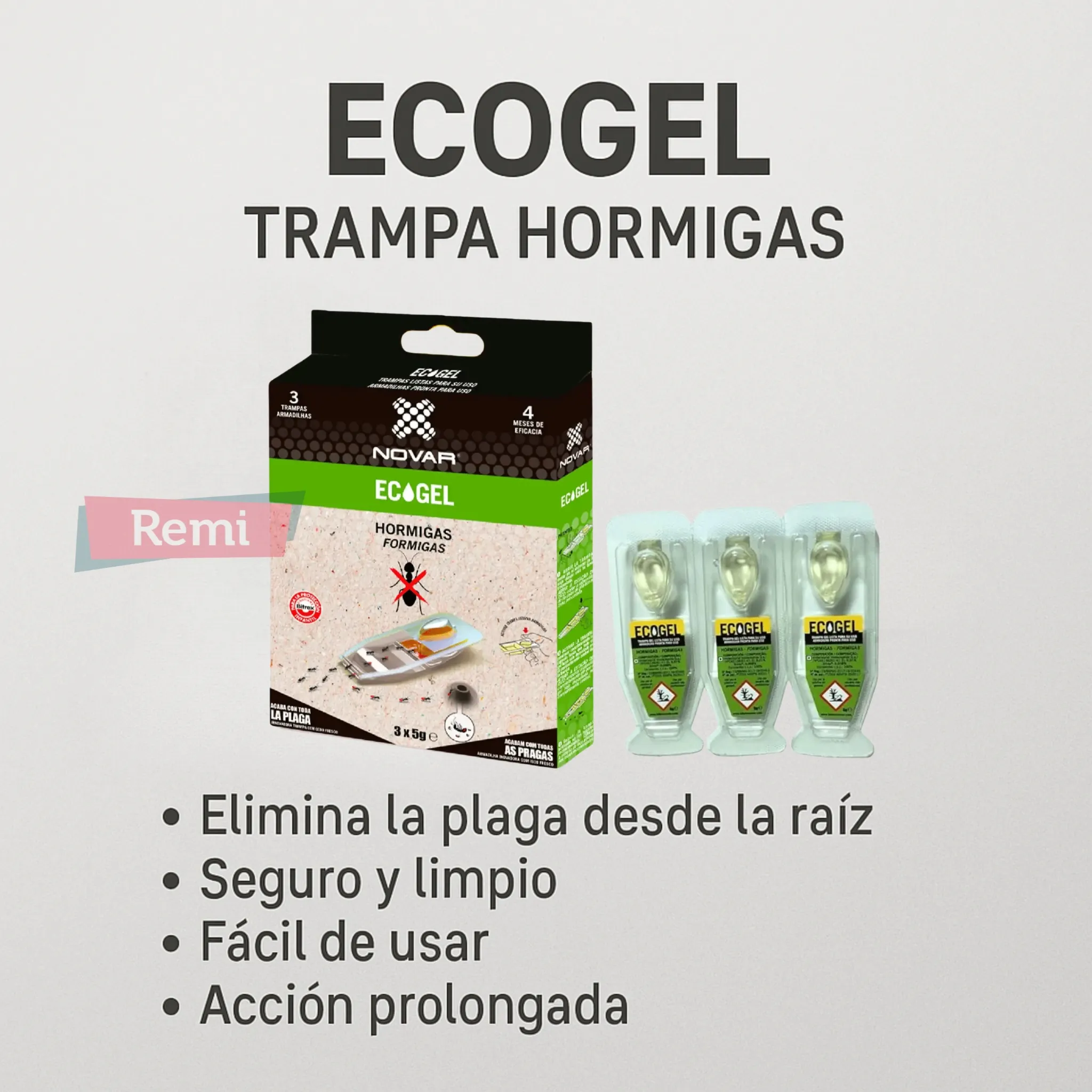 Trampa Insecticida Hormigas ECOGEL - Novar - Image 5